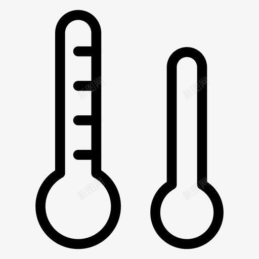 大气医疗水星图标svg_新图网 https://ixintu.com 医疗 商务和办公线路图标 大气 天气 水星 温度