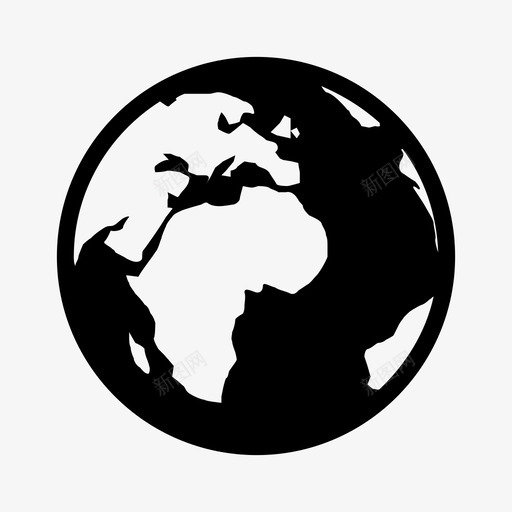 地球仪地图世界图标svg_新图网 https://ixintu.com 世界 地图 地球仪