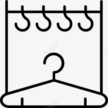 衣架衣服储藏室图标图标