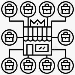 业务推荐联盟业务增长图标高清图片