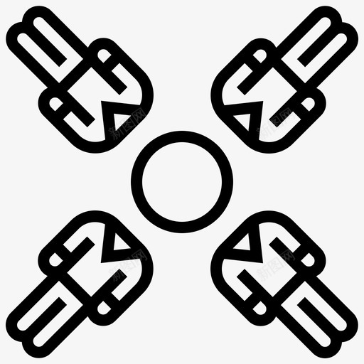 团队合作思考图标svg_新图网 https://ixintu.com 团队合作 思考