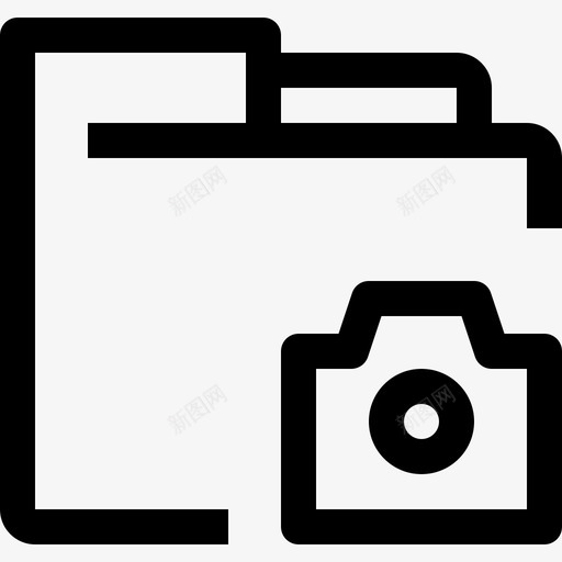 文件夹和归档照相机文档图标svg_新图网 https://ixintu.com 文件 文件夹和存档最小图标 文件夹和归档 文档 照相机