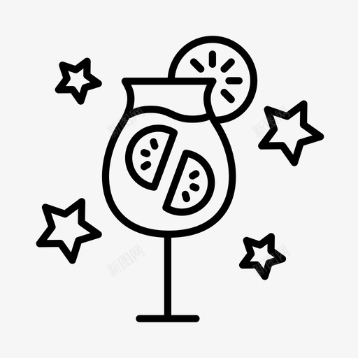 鸡尾酒酒吧庆祝图标svg_新图网 https://ixintu.com 庆祝 新年 酒吧 除夕 饮料 鸡尾酒