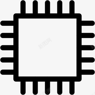 芯片电子内存图标图标