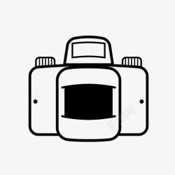 photocamera地平线照相机胶卷照相机图标高清图片