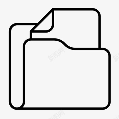 文件夹文件简单文件夹图标图标
