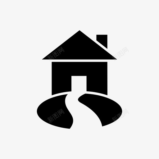 房子建筑装饰图标svg_新图网 https://ixintu.com 家 建筑 房子 装饰