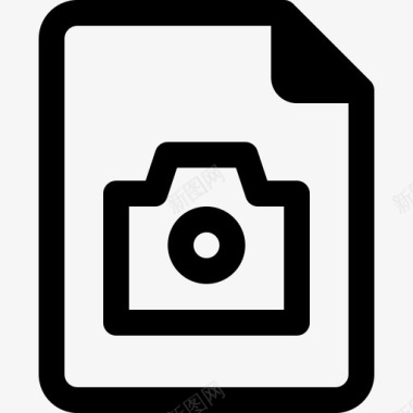 文件和文档业务照相机图标图标