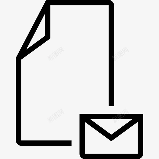 文件收件箱传入图标svg_新图网 https://ixintu.com 传入 收件箱 文件 邮件