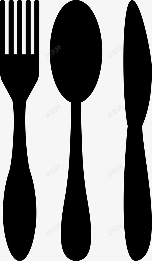 采购产品银器餐具叉子图标svg_新图网 https://ixintu.com 刀 勺子 叉子 采购产品银器 餐具