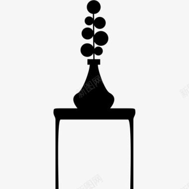 桌子花瓶图标图标