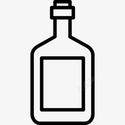 颜色瓶干邑瓶饮料和食品边界颜色图标高清图片