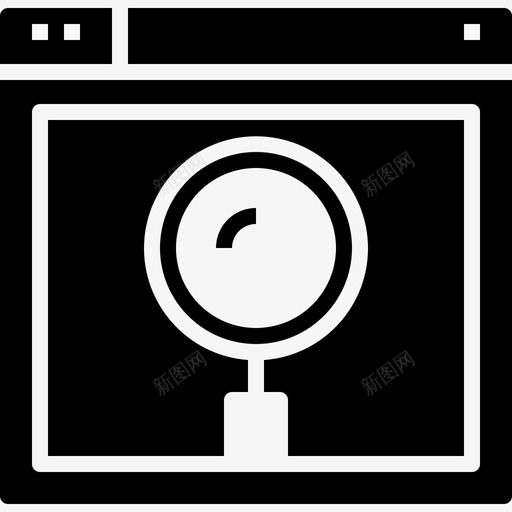 web浏览器界面搜索图标svg_新图网 https://ixintu.com ui web浏览器 web浏览器详细信息实心图标 搜索 界面