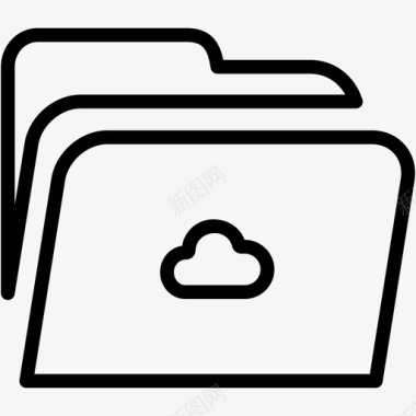 文件夹云资源管理器文件图标图标