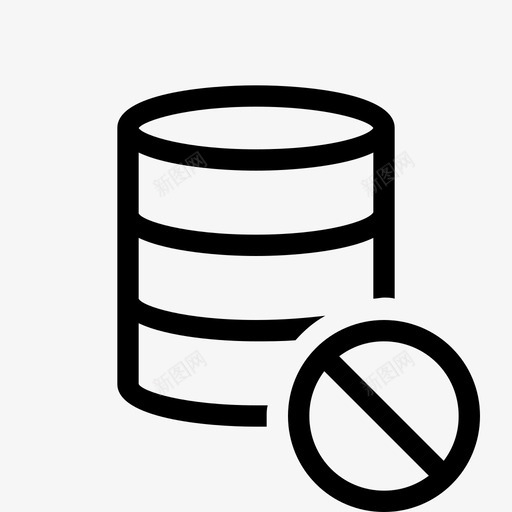 服务器数据数据库图标svg_新图网 https://ixintu.com acuteline服务器 停止 同步 存储 数据 数据库 服务器
