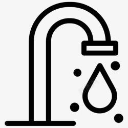 打开的水龙头水龙头打开水图标高清图片
