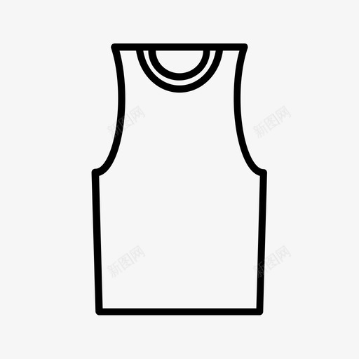背心布料衣服图标svg_新图网 https://ixintu.com 城市 布料 背心 衣服 衬衫