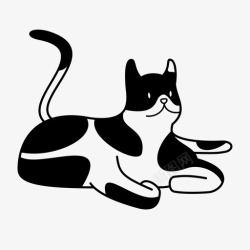 进来猫猫咪看那只猫拖进来了什么图标高清图片