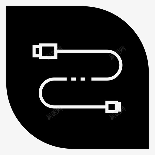 随时随地microusbotg图标svg_新图网 https://ixintu.com microusb otg 电源插头 随时随地