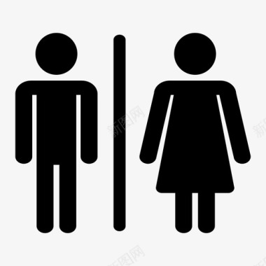 卫生间厕所标牌图标图标