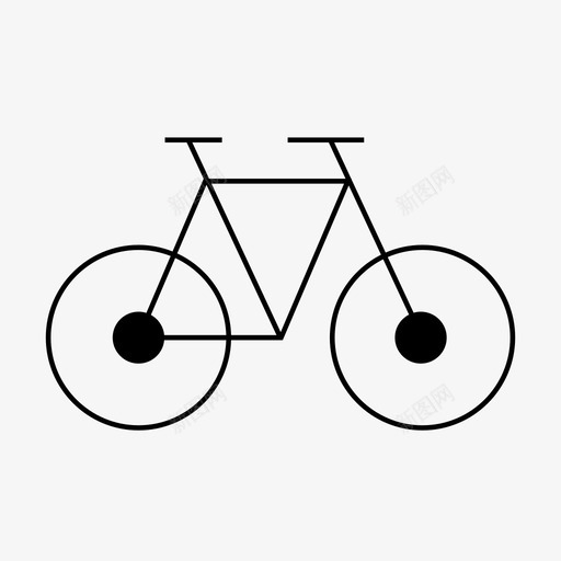 自行车骑自行车交通工具图标svg_新图网 https://ixintu.com 交通工具 自行车 骑自行车