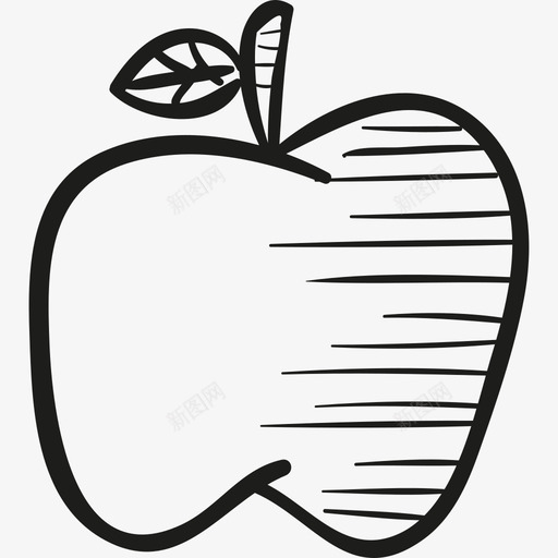 画苹果食物校舍图标svg_新图网 https://ixintu.com 校舍 画苹果 食物