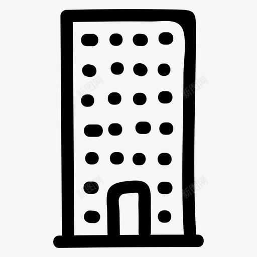 建筑商业地产图标svg_新图网 https://ixintu.com 办公室 办公室手绘卷1 商业 地产 建筑 酒店