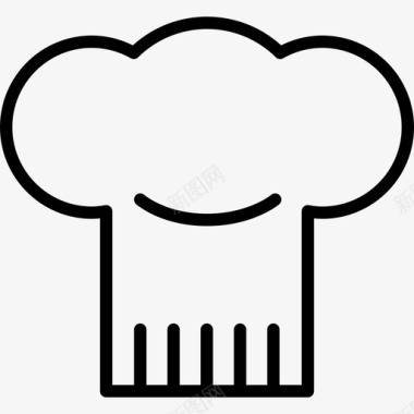 厨师托克饮料和食物边界颜色图标图标