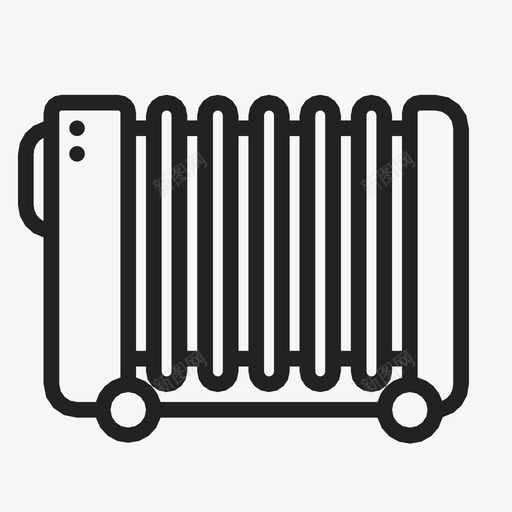 家用散热器电池加热器图标svg_新图网 https://ixintu.com 加热器 家用散热器 电池