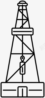 石油钻机钻井石油井架图标图标