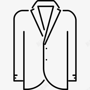夹克衣服时尚图标图标