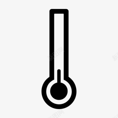 低温温度计天气图标图标