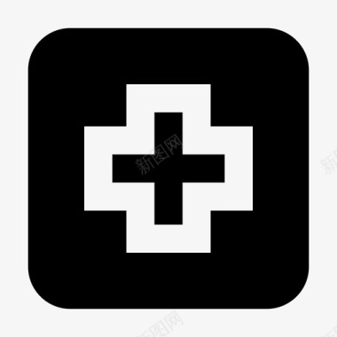 十字医疗医院材料图标图标