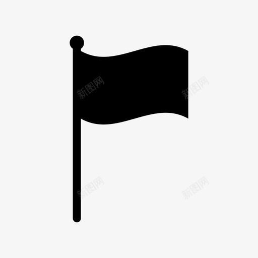 旗帜元素金属图标svg_新图网 https://ixintu.com 元素 旗帜 标志 金属