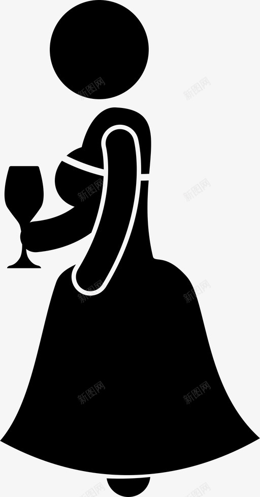 有红酒的女人漂亮的有礼服的图标svg_新图网 https://ixintu.com 奢侈的 奢华的 有礼服的 有红酒的女人 有钱人有奢侈的生活方式 漂亮的 舞会的