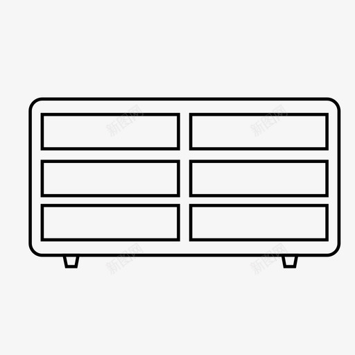 餐具柜家具家图标svg_新图网 https://ixintu.com 家 家具 餐具柜