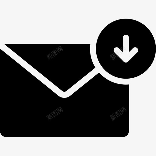 电子邮件信封信件图标svg_新图网 https://ixintu.com 下载电子邮件 信件 信封 电子邮件卷4字形 邮箱