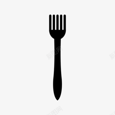 叉子食物餐馆图标图标