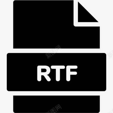 rtf文件扩展名格式图标图标