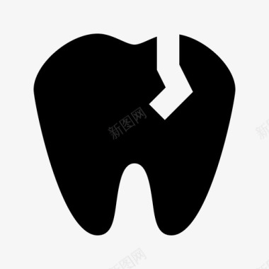 牙齿救护车诊所图标图标