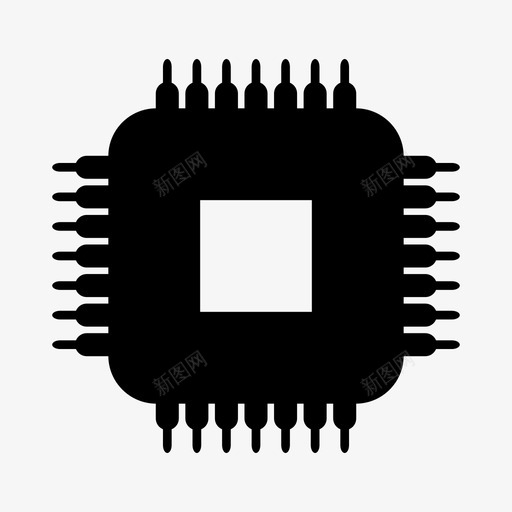 微芯片计算机电子图标svg_新图网 https://ixintu.com 存储器 微芯片 技术 电子 计算机