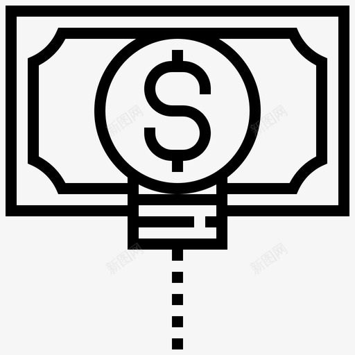 金钱创意营销图标svg_新图网 https://ixintu.com 创意 营销 金钱