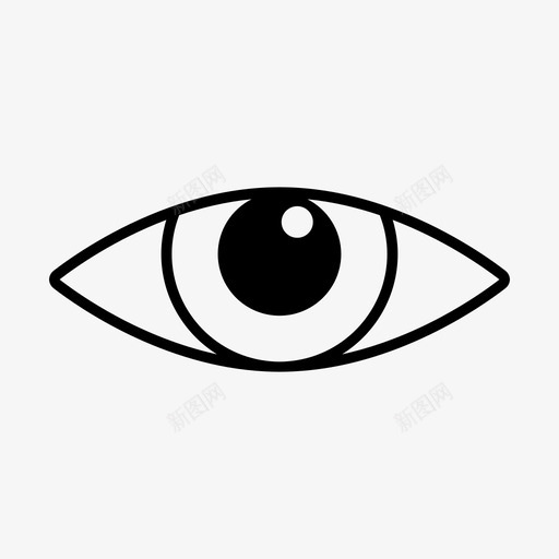 眼睛找看图标svg_新图网 https://ixintu.com 找 看 眼睛