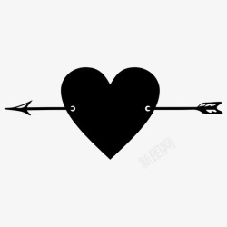 丘比特之心丘比特之心箭爱情图标高清图片