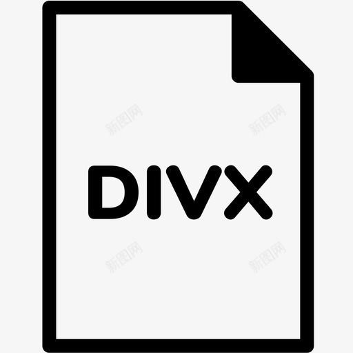 divx文件扩展名格式图标svg_新图网 https://ixintu.com divx文件 扩展名 文件格式vol4混合 格式 类型