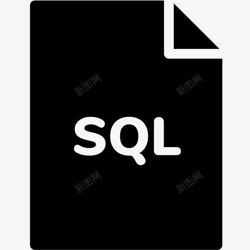 sql文件扩展名格式图标svg_新图网 https://ixintu.com sql文件 扩展名 文件格式vol4glyph 格式 类型