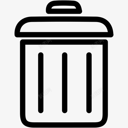 垃圾桶垃圾箱清除图标svg_新图网 https://ixintu.com 回收 垃圾 垃圾桶 垃圾箱 清除 硬图标