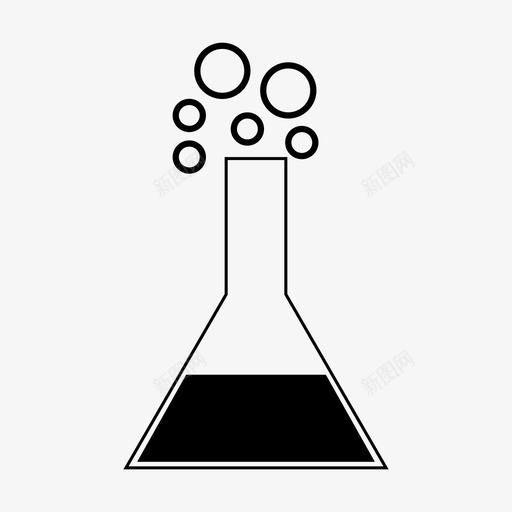 锥形烧瓶化学实验图标svg_新图网 https://ixintu.com 化学 实验 科学 锥形烧瓶