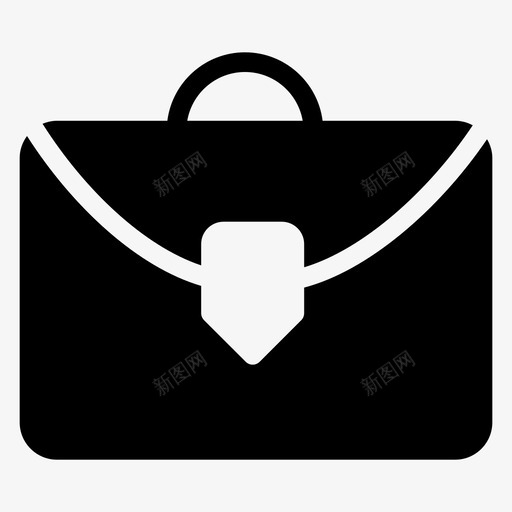 包时尚行李图标svg_新图网 https://ixintu.com 公文包 办公室 包 商务和办公字形图标 时尚 行李 钱