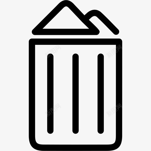 垃圾桶垃圾箱清除图标svg_新图网 https://ixintu.com 回收 垃圾 垃圾桶 垃圾箱 清除 硬图标